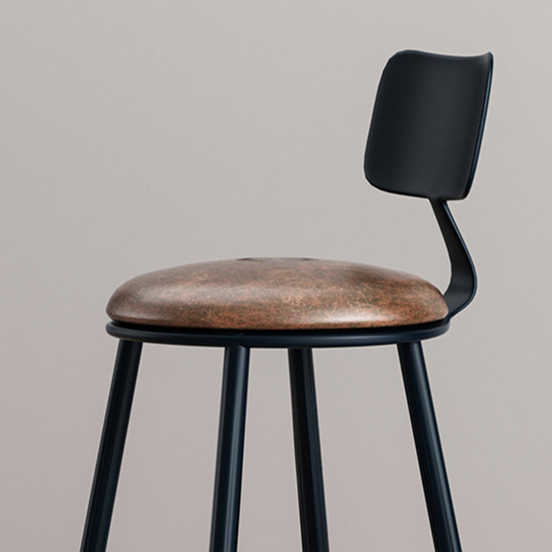 Industrial Style Barstool Indoor Metal 4 Legs Bar Stool for Coffee Shop Clearhalo 'Bar Furniture' 'Bar Stools' 'bar_stools' 'furn' 'furn_bar_stools' 'furniture_bar_stools' 'Kitchen & Dining Furniture' 'kitchen&dining_furn' 'kitchen' 'kitchen_furn' Furniture' 4290282