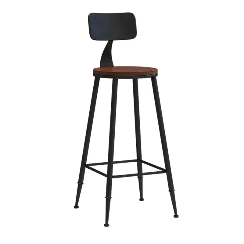Industrial Style Barstool Indoor Metal 4 Legs Bar Stool for Coffee Shop 1 Piece Non-Upholstered Bar Stool(30"H) Clearhalo 'Bar Furniture' 'Bar Stools' 'bar_stools' 'furn' 'furn_bar_stools' 'furniture_bar_stools' 'Kitchen & Dining Furniture' 'kitchen&dining_furn' 'kitchen' 'kitchen_furn' Furniture' 4290298