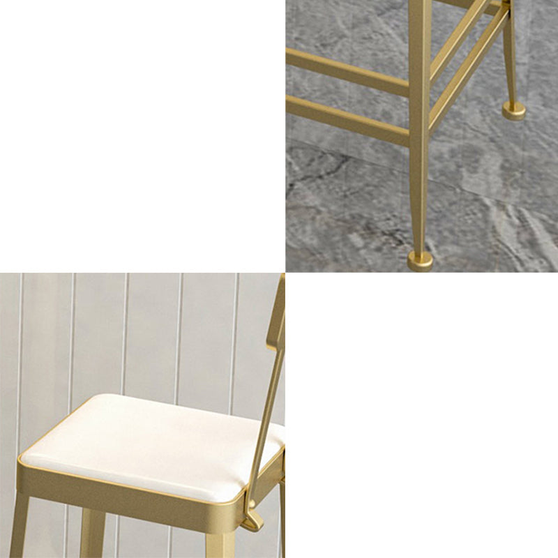 Nordic Style Barstool Indoor Metal 4 Legs Bar Stool for Coffee Shop Clearhalo 'Bar Furniture' 'Bar Stools' 'bar_stools' 'furn' 'furn_bar_stools' 'furniture_bar_stools' 'Kitchen & Dining Furniture' 'kitchen&dining_furn' 'kitchen' 'kitchen_furn' Furniture' 4290315