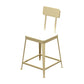Nordic Style Barstool Indoor Metal 4 Legs Bar Stool for Coffee Shop Gold 1 Piece Short Stool(18"H) Clearhalo 'Bar Furniture' 'Bar Stools' 'bar_stools' 'furn' 'furn_bar_stools' 'furniture_bar_stools' 'Kitchen & Dining Furniture' 'kitchen&dining_furn' 'kitchen' 'kitchen_furn' Furniture' 4290317