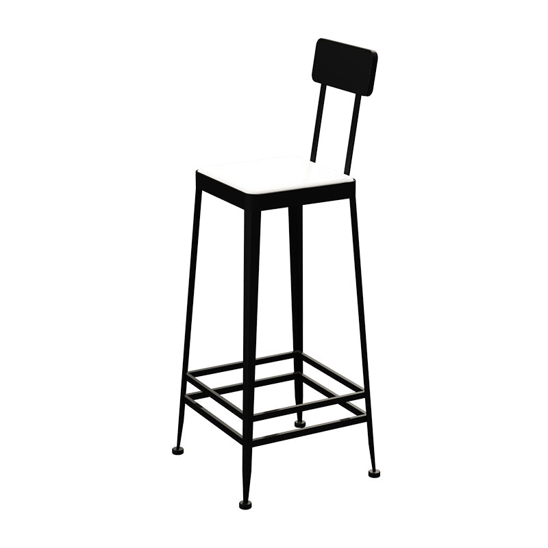 Nordic Style Barstool Indoor Metal 4 Legs Bar Stool for Coffee Shop Clearhalo 'Bar Furniture' 'Bar Stools' 'bar_stools' 'furn' 'furn_bar_stools' 'furniture_bar_stools' 'Kitchen & Dining Furniture' 'kitchen&dining_furn' 'kitchen' 'kitchen_furn' Furniture' 4290318