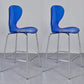 28-inch Height Barstool Modern Indoor Transparent Plastic Bar Stool Blue 2 Piece Set Clearhalo 'Bar Furniture' 'Bar Stools' 'bar_stools' 'furn' 'furn_bar_stools' 'furniture_bar_stools' 'Kitchen & Dining Furniture' 'kitchen&dining_furn' 'kitchen' 'kitchen_furn' Furniture' 4290360