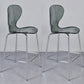 28-inch Height Barstool Modern Indoor Transparent Plastic Bar Stool Grey 2 Piece Set Clearhalo 'Bar Furniture' 'Bar Stools' 'bar_stools' 'furn' 'furn_bar_stools' 'furniture_bar_stools' 'Kitchen & Dining Furniture' 'kitchen&dining_furn' 'kitchen' 'kitchen_furn' Furniture' 4290363