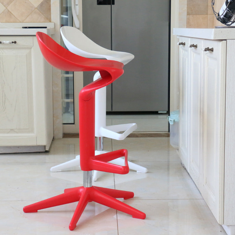 Indoor Modern Plastic Barstool Rotating Lifting Colorful Bar Stool Clearhalo 'Bar Furniture' 'Bar Stools' 'bar_stools' 'furn' 'furn_bar_stools' 'furniture_bar_stools' 'Kitchen & Dining Furniture' 'kitchen&dining_furn' 'kitchen' 'kitchen_furn' Furniture' 4290367