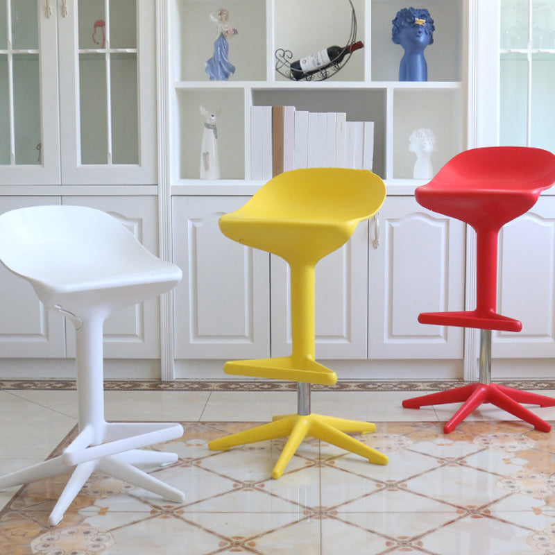 Indoor Modern Plastic Barstool Rotating Lifting Colorful Bar Stool Clearhalo 'Bar Furniture' 'Bar Stools' 'bar_stools' 'furn' 'furn_bar_stools' 'furniture_bar_stools' 'Kitchen & Dining Furniture' 'kitchen&dining_furn' 'kitchen' 'kitchen_furn' Furniture' 4290370