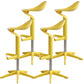 Indoor Modern Plastic Barstool Rotating Lifting Colorful Bar Stool Yellow 4 Piece Set Clearhalo 'Bar Furniture' 'Bar Stools' 'bar_stools' 'furn' 'furn_bar_stools' 'furniture_bar_stools' 'Kitchen & Dining Furniture' 'kitchen&dining_furn' 'kitchen' 'kitchen_furn' Furniture' 4290378