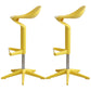 Indoor Modern Plastic Barstool Rotating Lifting Colorful Bar Stool Yellow 2 Piece Set Clearhalo 'Bar Furniture' 'Bar Stools' 'bar_stools' 'furn' 'furn_bar_stools' 'furniture_bar_stools' 'Kitchen & Dining Furniture' 'kitchen&dining_furn' 'kitchen' 'kitchen_furn' Furniture' 4290382
