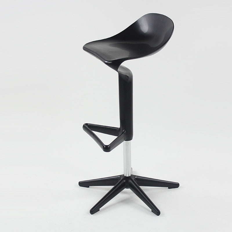 Indoor Modern Plastic Barstool Rotating Lifting Colorful Bar Stool Black 1 Piece Clearhalo 'Bar Furniture' 'Bar Stools' 'bar_stools' 'furn' 'furn_bar_stools' 'furniture_bar_stools' 'Kitchen & Dining Furniture' 'kitchen&dining_furn' 'kitchen' 'kitchen_furn' Furniture' 4290385