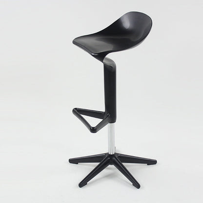 Indoor Modern Plastic Barstool Rotating Lifting Colorful Bar Stool Black 1 Piece Clearhalo 'Bar Furniture' 'Bar Stools' 'bar_stools' 'furn' 'furn_bar_stools' 'furniture_bar_stools' 'Kitchen & Dining Furniture' 'kitchen&dining_furn' 'kitchen' 'kitchen_furn' Furniture' 4290385