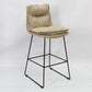 Modern Backrest Armless Counter Stool Steel Cafe Bar Stool with Leather Cushion Clearhalo 'Bar Furniture' 'Bar Stools' 'bar_stools' 'furn' 'furn_bar_stools' 'furniture_bar_stools' 'Kitchen & Dining Furniture' 'kitchen&dining_furn' 'kitchen' 'kitchen_furn' Furniture' 4290407