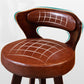 Scandinavian Wood Brown Counter Stools Round Seat Bar Stools with Footrest Clearhalo 'Bar Furniture' 'Bar Stools' 'bar_stools' 'furn' 'furn_bar_stools' 'furniture_bar_stools' 'Kitchen & Dining Furniture' 'kitchen&dining_furn' 'kitchen' 'kitchen_furn' Furniture' 4290433