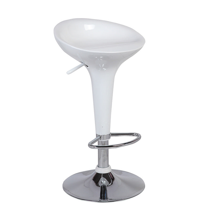 Scandinavian Adjustable Height Counter Stools Metal Bar Stools with Footrest White 1 Piece Clearhalo 'Bar Furniture' 'Bar Stools' 'bar_stools' 'furn' 'furn_bar_stools' 'furniture_bar_stools' 'Kitchen & Dining Furniture' 'kitchen&dining_furn' 'kitchen' 'kitchen_furn' Furniture' 4290506