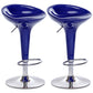 Scandinavian Adjustable Height Counter Stools Metal Bar Stools with Footrest Dark Blue 2 Piece Set Clearhalo 'Bar Furniture' 'Bar Stools' 'bar_stools' 'furn' 'furn_bar_stools' 'furniture_bar_stools' 'Kitchen & Dining Furniture' 'kitchen&dining_furn' 'kitchen' 'kitchen_furn' Furniture' 4290528