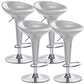 Scandinavian Adjustable Height Counter Stools Metal Bar Stools with Footrest Silver 4 Piece Set Clearhalo 'Bar Furniture' 'Bar Stools' 'bar_stools' 'furn' 'furn_bar_stools' 'furniture_bar_stools' 'Kitchen & Dining Furniture' 'kitchen&dining_furn' 'kitchen' 'kitchen_furn' Furniture' 4290535