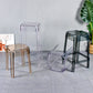 Nordic Plastic Stackable Barstool Simple Indoor Tall Stool with Square Seat Clearhalo 'Bar Furniture' 'Bar Stools' 'bar_stools' 'furn' 'furn_bar_stools' 'furniture_bar_stools' 'Kitchen & Dining Furniture' 'kitchen&dining_furn' 'kitchen' 'kitchen_furn' Furniture' 4290563