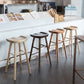 Industrial Wood Simple Barstool Indoor Tall Stool with Contoured Seat Clearhalo 'Bar Furniture' 'Bar Stools' 'bar_stools' 'furn' 'furn_bar_stools' 'furniture_bar_stools' 'Kitchen & Dining Furniture' 'kitchen&dining_furn' 'kitchen' 'kitchen_furn' Furniture' 4290585