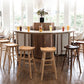 Industrial Wood Simple Barstool Indoor Tall Stool with Contoured Seat Clearhalo 'Bar Furniture' 'Bar Stools' 'bar_stools' 'furn' 'furn_bar_stools' 'furniture_bar_stools' 'Kitchen & Dining Furniture' 'kitchen&dining_furn' 'kitchen' 'kitchen_furn' Furniture' 4290602