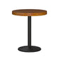 Industrial Wood Top Counter Table Black Metal Base Table for Coffee Shop 21.7"L x 21.7"W x 29.5"H Round Without Chairs Clearhalo 'Bar Furniture' 'Bar Tables' 'bar_tables' 'furn' 'furn_bar_tables' 'Furniture' 'furniture_bar_tables' 'Kitchen & Dining Furniture' 'kitchen&dining_furn' 'kitchen' 4296195
