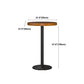 Industrial Wood Top Counter Table Black Metal Base Table for Coffee Shop Clearhalo 'Bar Furniture' 'Bar Tables' 'bar_tables' 'furn' 'furn_bar_tables' 'Furniture' 'furniture_bar_tables' 'Kitchen & Dining Furniture' 'kitchen&dining_furn' 'kitchen' 4296206