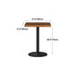 Industrial Wood Top Counter Table Black Metal Base Table for Coffee Shop Clearhalo 'Bar Furniture' 'Bar Tables' 'bar_tables' 'furn' 'furn_bar_tables' 'Furniture' 'furniture_bar_tables' 'Kitchen & Dining Furniture' 'kitchen&dining_furn' 'kitchen' 4296207