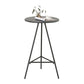 Round Indoor Industrial Bar Dining Table Iron Tripod Pedestal Bistro Table with Footrest Black Without Chairs Clearhalo 'Bar Furniture' 'Bar Tables' 'bar_tables' 'furn' 'furn_bar_tables' 'Furniture' 'furniture_bar_tables' 'Kitchen & Dining Furniture' 'kitchen&dining_furn' 'kitchen' 4296251