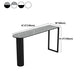 Nordic Glam Style Bar Table Stone and Metal Pub Table- 42"H X 16"W Clearhalo 'Bar Furniture' 'Bar Tables' 'bar_tables' 'furn' 'furn_bar_tables' 'Furniture' 'furniture_bar_tables' 'Kitchen & Dining Furniture' 'kitchen&dining_furn' 'kitchen' 4296276