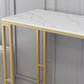 Nordic Glam Style Bar Table 42-inch Height Metal Base Bistro Table for Dining Room Clearhalo 'Bar Furniture' 'Bar Tables' 'bar_tables' 'furn' 'furn_bar_tables' 'Furniture' 'furniture_bar_tables' 'Kitchen & Dining Furniture' 'kitchen&dining_furn' 'kitchen' 4296303
