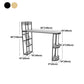 Stone Indoor Glam Bar Dining Table Iron Double Pedestal Bistro Table with Wine Rack Clearhalo 'Bar Furniture' 'Bar Tables' 'bar_tables' 'Furniture' 'furniture_bar_tables' 'Kitchen & Dining Furniture' 'kitchen&dining_furn' 'kitchen' 4296330