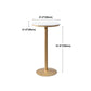 Industrial Gold Bar Table 21.6"W Round Top White Wood Bistro Table for Breakroom Clearhalo 'Bar Furniture' 'Bar Tables' 'bar_tables' 'furn' 'furn_bar_tables' 'Furniture' 'furniture_bar_tables' 'Kitchen & Dining Furniture' 'kitchen&dining_furn' 'kitchen' 4296361