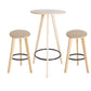 Industrial Natural Wood Bar Table 23.6"W Round Top Bistro Table for Cafe Clearhalo 'Bar Furniture' 'Bar Tables' 'bar_tables' 'furn' 'furn_bar_tables' 'Furniture' 'furniture_bar_tables' 'Kitchen & Dining Furniture' 'kitchen&dining_furn' 'kitchen' 4296369