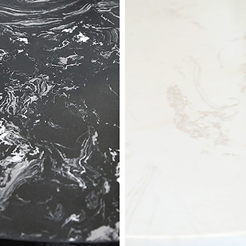 Glam Gold Iron Bar Table 21.6"W Round Top Marble Bistro Table for Breakroom Clearhalo 'Bar Furniture' 'Bar Tables' 'bar_tables' 'furn' 'furn_bar_tables' 'Furniture' 'furniture_bar_tables' 'Kitchen & Dining Furniture' 'kitchen&dining_furn' 'kitchen' 4296440