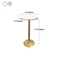 Glam Style Gold Metal Bar Table Round Indoor 41.3"H Pedestal Bistro Table Clearhalo 'Bar Furniture' 'Bar Tables' 'bar_tables' 'furn' 'furn_bar_tables' 'Furniture' 'furniture_bar_tables' 'Kitchen & Dining Furniture' 'kitchen&dining_furn' 'kitchen' 4296533