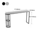 Modern Bar Dining Table Indoor Bar Height Table with Shelves 42-Inch Top in Black Clearhalo 'Bar Furniture' 'Bar Tables' 'bar_tables' 'furn' 'furn_bar_tables' 'Furniture' 'furniture_bar_tables' 'Kitchen & Dining Furniture' 'kitchen&dining_furn' 'kitchen' 4296587