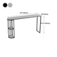Modern Bar Dining Table Indoor Bar Height Table with Shelves 42-Inch Top in Black Clearhalo 'Bar Furniture' 'Bar Tables' 'bar_tables' 'furn' 'furn_bar_tables' 'Furniture' 'furniture_bar_tables' 'Kitchen & Dining Furniture' 'kitchen&dining_furn' 'kitchen' 4296591