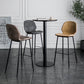 Modern Armless Backrest Counter Stool Iron Bedroom Bar Stool with Leather Cushion Clearhalo 'Bar Furniture' 'Bar Stools' 'bar_stools' 'furn' 'furn_bar_stools' 'furniture_bar_stools' 'Kitchen & Dining Furniture' 'kitchen&dining_furn' 'kitchen' 'kitchen_furn' Furniture' 4296611