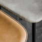 Modern Armless Backrest Counter Stool Iron Bedroom Bar Stool with Leather Cushion Clearhalo 'Bar Furniture' 'Bar Stools' 'bar_stools' 'furn' 'furn_bar_stools' 'furniture_bar_stools' 'Kitchen & Dining Furniture' 'kitchen&dining_furn' 'kitchen' 'kitchen_furn' Furniture' 4296612