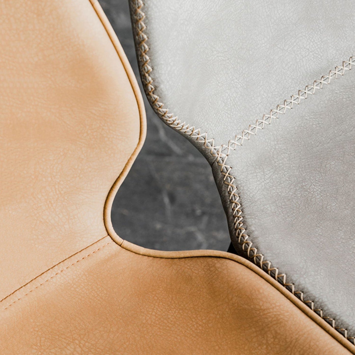 Modern Armless Backrest Counter Stool Iron Bedroom Bar Stool with Leather Cushion Clearhalo 'Bar Furniture' 'Bar Stools' 'bar_stools' 'furn' 'furn_bar_stools' 'furniture_bar_stools' 'Kitchen & Dining Furniture' 'kitchen&dining_furn' 'kitchen' 'kitchen_furn' Furniture' 4296618