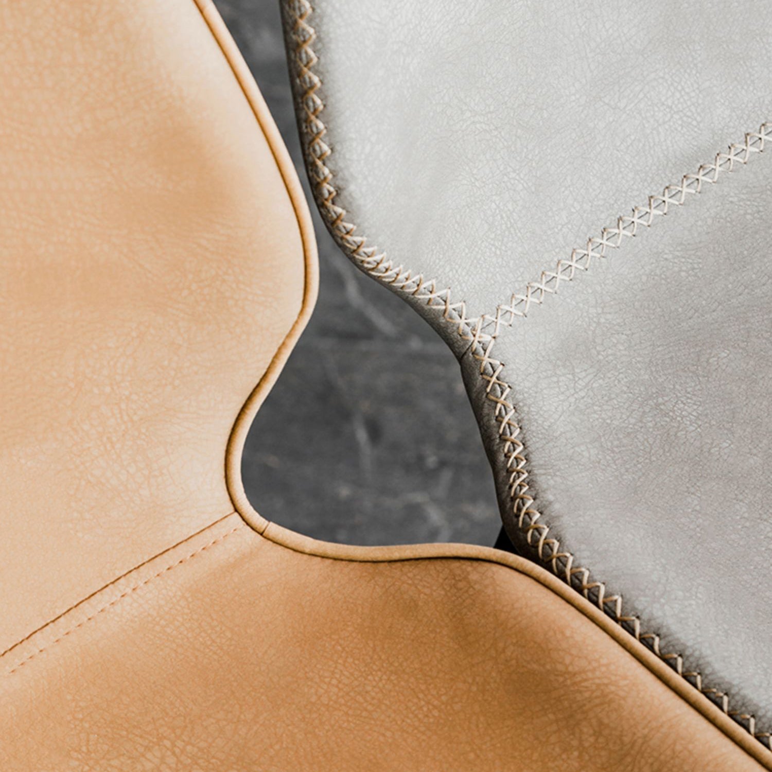 Modern Armless Backrest Counter Stool Iron Bedroom Bar Stool with Leather Cushion Clearhalo 'Bar Furniture' 'Bar Stools' 'bar_stools' 'furn' 'furn_bar_stools' 'furniture_bar_stools' 'Kitchen & Dining Furniture' 'kitchen&dining_furn' 'kitchen' 'kitchen_furn' Furniture' 4296618