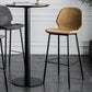 Modern Armless Backrest Counter Stool Iron Bedroom Bar Stool with Leather Cushion Clearhalo 'Bar Furniture' 'Bar Stools' 'bar_stools' 'furn' 'furn_bar_stools' 'furniture_bar_stools' 'Kitchen & Dining Furniture' 'kitchen&dining_furn' 'kitchen' 'kitchen_furn' Furniture' 4296622