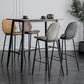 Modern Armless Backrest Counter Stool Iron Bedroom Bar Stool with Leather Cushion Clearhalo 'Bar Furniture' 'Bar Stools' 'bar_stools' 'furn' 'furn_bar_stools' 'furniture_bar_stools' 'Kitchen & Dining Furniture' 'kitchen&dining_furn' 'kitchen' 'kitchen_furn' Furniture' 4296625