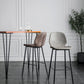 Modern Armless Backrest Counter Stool Iron Bedroom Bar Stool with Leather Cushion Clearhalo 'Bar Furniture' 'Bar Stools' 'bar_stools' 'furn' 'furn_bar_stools' 'furniture_bar_stools' 'Kitchen & Dining Furniture' 'kitchen&dining_furn' 'kitchen' 'kitchen_furn' Furniture' 4296627