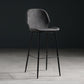 Modern Armless Backrest Counter Stool Iron Bedroom Bar Stool with Leather Cushion White-Gray 1 Piece Clearhalo 'Bar Furniture' 'Bar Stools' 'bar_stools' 'furn' 'furn_bar_stools' 'furniture_bar_stools' 'Kitchen & Dining Furniture' 'kitchen&dining_furn' 'kitchen' 'kitchen_furn' Furniture' 4296653