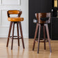 Contemporary Counter Round Bar Stool Armless Wood Bar Stool with Footrest Clearhalo 'Bar Furniture' 'Bar Stools' 'bar_stools' 'furn' 'furn_bar_stools' 'furniture_bar_stools' 'Kitchen & Dining Furniture' 'kitchen&dining_furn' 'kitchen' 'kitchen_furn' Furniture' 4296667
