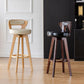 Contemporary Counter Round Bar Stool Armless Wood Bar Stool with Footrest Clearhalo 'Bar Furniture' 'Bar Stools' 'bar_stools' 'furn' 'furn_bar_stools' 'furniture_bar_stools' 'Kitchen & Dining Furniture' 'kitchen&dining_furn' 'kitchen' 'kitchen_furn' Furniture' 4296673