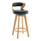 Contemporary Counter Round Bar Stool Armless Wood Bar Stool with Footrest Wood Green 1 Piece Clearhalo 'Bar Furniture' 'Bar Stools' 'bar_stools' 'furn' 'furn_bar_stools' 'furniture_bar_stools' 'Kitchen & Dining Furniture' 'kitchen&dining_furn' 'kitchen' 'kitchen_furn' Furniture' 4296674