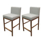 Glam Armless Backrest Counter Stool Stainless Steel Jewelry Store Bar Stool with Cushion Light Gray Rose Gold 2 Piece Set Clearhalo 'Bar Furniture' 'Bar Stools' 'bar_stools' 'furn' 'furn_bar_stools' 'furniture_bar_stools' 'Kitchen & Dining Furniture' 'kitchen&dining_furn' 'kitchen' 'kitchen_furn' Furniture' 4296767