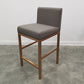 Glam Armless Backrest Counter Stool Stainless Steel Jewelry Store Bar Stool with Cushion Dark Gray Rose Gold 1 Piece Clearhalo 'Bar Furniture' 'Bar Stools' 'bar_stools' 'furn' 'furn_bar_stools' 'furniture_bar_stools' 'Kitchen & Dining Furniture' 'kitchen&dining_furn' 'kitchen' 'kitchen_furn' Furniture' 4296776