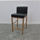 Glam Armless Backrest Counter Stool Stainless Steel Jewelry Store Bar Stool with Cushion Black Rose Gold 1 Piece Clearhalo 'Bar Furniture' 'Bar Stools' 'bar_stools' 'furn' 'furn_bar_stools' 'furniture_bar_stools' 'Kitchen & Dining Furniture' 'kitchen&dining_furn' 'kitchen' 'kitchen_furn' Furniture' 4296790