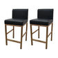 Glam Armless Backrest Counter Stool Stainless Steel Jewelry Store Bar Stool with Cushion Black Rose Gold 2 Piece Set Clearhalo 'Bar Furniture' 'Bar Stools' 'bar_stools' 'furn' 'furn_bar_stools' 'furniture_bar_stools' 'Kitchen & Dining Furniture' 'kitchen&dining_furn' 'kitchen' 'kitchen_furn' Furniture' 4296791