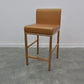 Glam Armless Backrest Counter Stool Stainless Steel Jewelry Store Bar Stool with Cushion Gold Rose Gold 1 Piece Clearhalo 'Bar Furniture' 'Bar Stools' 'bar_stools' 'furn' 'furn_bar_stools' 'furniture_bar_stools' 'Kitchen & Dining Furniture' 'kitchen&dining_furn' 'kitchen' 'kitchen_furn' Furniture' 4296802